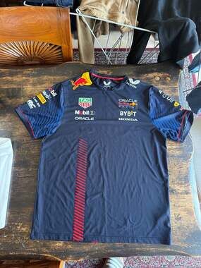 Castore Oracle Red Bull Racing F1 2023 Team Lifestyle T-Shirt Navy XL